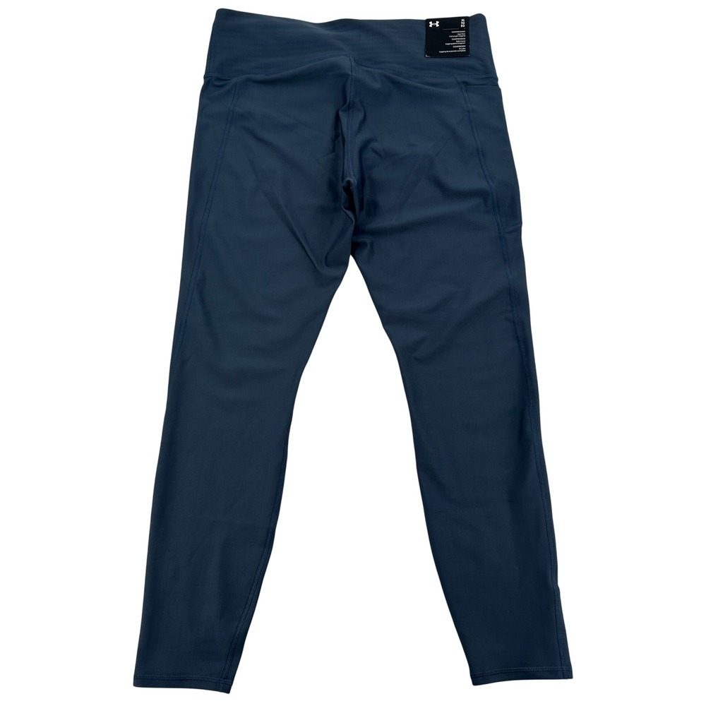 Under Armour Womens High Rise Compression Full Length Leggings Blue XL New Yoga - Picture 2 of 9